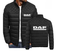MODRYER Manteau d'hiver pour Homme pour DAF Veste Chaude Et Épaisse en Duvet Veste Matelassée D'extérieur Manteau Matelassé Parka Décontracté Manteaux Coupe-Vent Vestes De Randonnée,Black-XXL