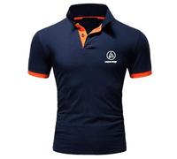 MODRYER Polo Homme Linkin Park À Séchage Rapide, Manches Courtes, Léger Et Respirant, Idéal pour Le Golf Et Le Sport en Été,Blue-M