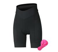 MODRYER Short De Cyclisme Rembourré pour Femme Short De Vélo De Montagne avec Rembourrage sous-vêtements De Cyclisme pour Femme Léger Et Respirant,Black-M