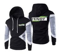 MODRYER Sweat À Capuche pour Homme pour FENDT Polaire Logo Pull À Capuche À Manches Longues Pull À Capuche Décontracté Hauts À Capuche Unisexe Sweat-Shirts À Cordon d'hiver,Black-S