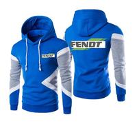 MODRYER Sweat À Capuche pour Homme pour FENDT Polaire Logo Pull À Capuche À Manches Longues Pull À Capuche Décontracté Hauts À Capuche Unisexe Sweat-Shirts À Cordon d'hiver,Blue-L