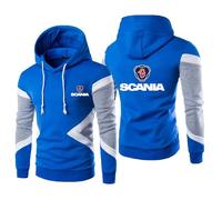 MODRYER Sweat À Capuche pour Scania Unisexe Homme Femme Pull À Capuche en Polaire Chaud À Manches Longues Pull d'hiver Sweat-Shirts avec Capuche,Blue-XXL