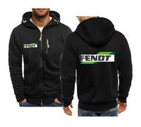 MODRYER Sweat À Capuche Zippé pour Homme FENDT Extérieur Coupe-Vent Softshell Vestes À Capuche Épaisses Et Chaudes Pull Thermique À Capuche avec Poches,Black-M