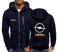 MODRYER Sweat À Capuche Zippé pour Homme pour Opel Sweats À Capuche Léger Veste Slim Décontractée Chaude Sweat À Capuche avec Cordon De Serrage Pull avec Poches,Navy Blue-M