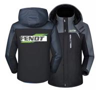 MODRYER Veste De Ski pour Homme pour FENDT Manteaux d'hiver Chauds Et Épais en Polaire Imperméable Veste Rembourrée D'extérieur Coupe-Vent À Capuche avec Poches,Grey-L