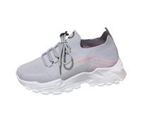 MODSGUE Baskets pour femme - Chaussures de randonnée - Chaussures de course - Tennis - Fitness - Légères - Respirantes - Antidérapantes - Basiques - Décontractées - Confortables, gris, 36 EU