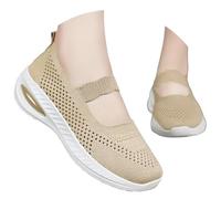 MODSGUE Baskets pour femme pour les personnes âgées - Respirantes - Confortables - Chaussures de course plates antidérapantes - Chaussures de sport confortables - Chaussures de marche en plein air
