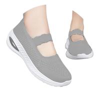 MODSGUE Baskets pour femme pour les personnes âgées - Respirantes - Confortables - Chaussures de course plates antidérapantes - Chaussures de sport confortables - Chaussures de marche en plein air