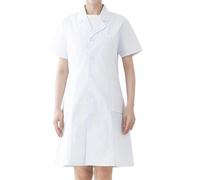 MODSGUE Blouse de laboratoire pour femme - Col en V - Uniforme de soins médicaux - Manteau blanc - Costume d'infirmière - Robe mince - Vêtement professionnel, Blanc., XL