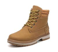 MODSGUE Bottes d'hiver pour femme - Doublure chaude - Imperméables - Chaussures de trekking - Chaussures de randonnée - Confortables - Basiques - Bottes de neige - Bottes de trekking, jaune, 36 EU