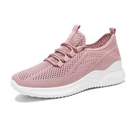 MODSGUE Chaussures de sport légères pour femme - Chaussures de course - Chaussures de tennis - Respirantes - Chaussures de marche - Antidérapantes, Rose, 39 EU