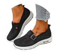 MODSGUE Chaussures diabétiques pour femme - Été - Légères - Chaussures de marche - Respirantes - Confortables - Chaussures de course à pied larges - Chaussures d'extérieur orthopédiques confortables