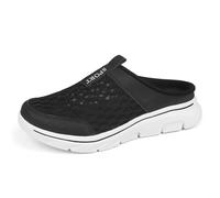 MODSGUE Chaussures orthopédiques à enfiler pour femme - En maille respirante - Légères à enfiler - Pour diabétiques, Noir , 47 EU
