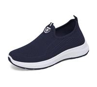 MODSGUE Chaussures orthopédiques pour femme - Chaussures d'été confortables pour diabétiques - Chaussures de marche légères et respirantes - Chaussures de course - Chaussures de sport larges, Marine
