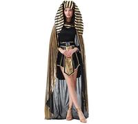 MODSGUE Costume d'Égyptienne Cléopâtre - Robe de carnaval d'Égypte ancienne - Costume de carnaval pour fête à thème - Reine - Couleur unie - Ensemble de costume basique