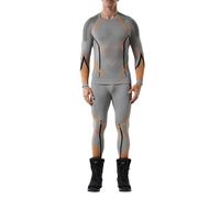 MODSGUE Ensemble de sous-vêtements fonctionnels pour homme, pour le ski, la moto, le sport, le travail, couleur unie, confortable, basique, chemise à manches longues, leggings, séchage rapide