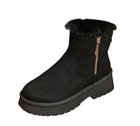 MODSGUE Grace Bottines de neige pour femme - Confortables - Basiques - Doublées - Imperméables - Chaudes - Avec doublure - Automne - Hiver - Confortables, Noir , 40 EU