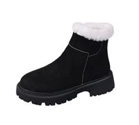 MODSGUE Grace Bottines pour femme Bottes de neige doublées Bottes d'hiver Bottes d'automne et d'hiver Couleur unie Imperméable Chaud Bottes d'hiver Confortables Bottes de neige Bottes d'hiver, e, 38