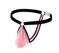 MODSGUE Slips Hommes Confortable Respirant Slips Hommes Sous-vêtements Transparent String String String Personnalisé Couleur Unie Basique Sous-Vêtements Hommes Cadeaux, rouge, S