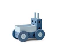 MODU Baby Walker 3 en 1 Deep Blue/Sky Blue - Poussette, brouette + marchepied et bien plus encore - Beau cadeau durable avec de nombreuses possibilités de jeu