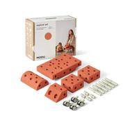 MODU Jouet de la Marque Modèle 20 TLG. Baukasten Starter-Setset Playsystem Explorer Von 0-6 Jahre - Burnt Orange/Dusty Green