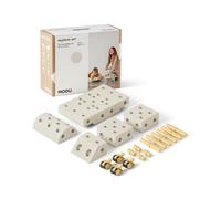 Jouet de la marque Modu. Modèle 20 tlg. Baukasten Starter-Setset Modu Playsystem Explorer von 0-6 Jahre - Sand Grey/Honey Yello