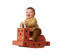 Modu Jouet de Marque Modèle 14 TLG. Baukasten Starter-Set Playsystem Curiosity Von 0-6 Jahre - Burnt Orange/Dusty Green