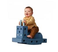 Modu Jouet de Marque Modèle 14 TLG. Baukasten Starter-Set Playsystem Curiosity Von 0-6 Jahre - Deep Blue/Sky Blue