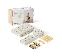 Modu Jouet de Marque Modèle 14 TLG. Baukasten Starter-Set Playsystem Curiosity Von 0-6 Jahre - Sand Grey/Honey Yello