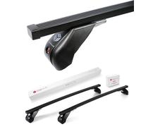 Modula Barres de Toit transversales Compatible avec Volkswagen VW Beetle HAYON 3-Portes 2011-2019 Max 60 kg 124 cm Acier