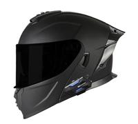 Modulable Casque Moto Homologué ECEDOT Flip Up Casque Adulte Moto avec Double Visière pour Anti-Collision Integral Casques Modulables pour Homme Femme 2,3XL:65-66CM