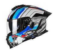 Modulable Casque Moto Homologué ECEDOT Flip Up Casque Adulte Moto avec Double Visière pour Anti-Collision Integral Casques Modulables pour Homme Femme 7,XL:61-62CM