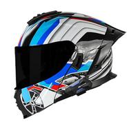 Modulable Casque Moto Homologué ECEDOT Flip Up Casque Adulte Moto avec Double Visière pour Anti-Collision Integral Casques Modulables pour Homme Femme 8,XL:61-62CM