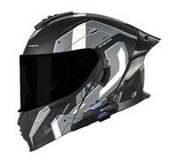Modulable Casque Moto Homologué ECEDOT Flip Up Casque Adulte Moto avec Double Visière pour Anti-Collision Integral Casques Modulables pour Homme Femme 10,3XL:65-66CM
