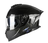 Modulable Casque Moto Homologué ECEDOT Flip Up Casque Adulte Moto avec Double Visière pour Anti-Collision Integral Casques Modulables pour Homme Femme 11,3XL:65-66CM
