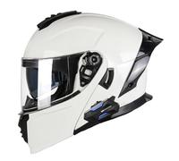 Modulable Casque Moto Homologué ECEDOT Flip Up Casque Adulte Moto avec Double Visière pour Anti-Collision Integral Casques Modulables pour Homme Femme 5,XL:61-62CM