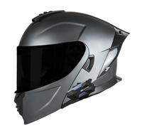 Modulable Casque Moto Homologué ECEDOT Flip Up Casque Adulte Moto avec Double Visière pour Anti-Collision Integral Casques Modulables pour Homme Femme 4,XL:61-62CM