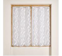Modulable en maille à motif feuilles Blanc 45x120 cm