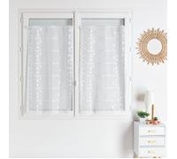 Modulable maille motif pois Blanc 90x220 cm