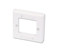 Modular AV Face Plate System Single Gang Snap In Face Plate - Plaque - blanc - commande unique