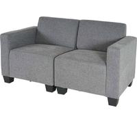 Canapé Modulaire 2 Places Canapé Lyon, Tissu/Textile Gris Multicolore