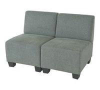 Modular Canapé 2 places Lyon, tissu/textile gris, sans accoudoirs