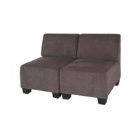 Modular Canapé 2 places Lyon, tissu/textile marron, sans accoudoirs Marron G