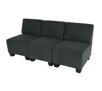 Modular Canapé 3 places Lyon gris anthracite sans accoudoirs
