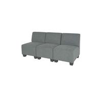 Modular Canapé 3 places Lyon, tissu/textile gris, sans accoudoirs