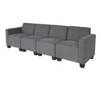 Modular Canapé 4 places Lyon, tissu/textile gris Gris G