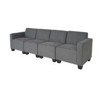 Modular Canapé 4 places Lyon, tissu/textile gris Gris G