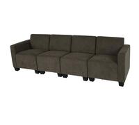 Modular Canapé 4 places Lyon, tissu/textile marron