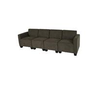 Modular Canapé 4 places Lyon, tissu/textile marron Marron G