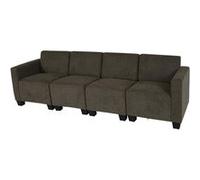 Modular Canapé 4 places Lyon, tissu/textile marron